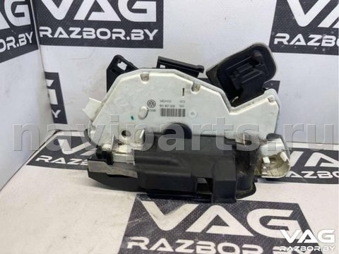 Замок двери передней левой Volkswagen Golf, 2014 г., OEM 5K1837015E, арт. BVR39-71_5