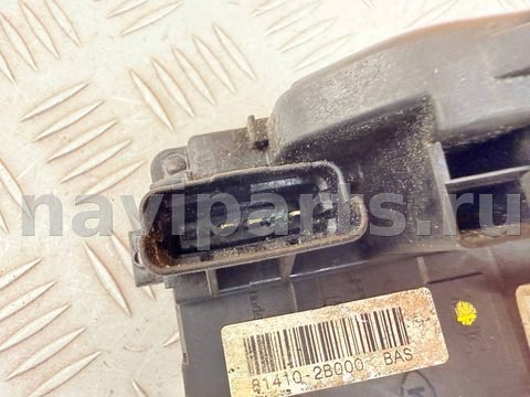 Замок двери задней левой Hyundai Santa Fe, 2006 г., OEM 814102B000, арт. A51662, фото 5