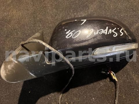 Зеркало наружное левое Skoda Superb, 2009 г., OEM E1020989, арт. 113064036