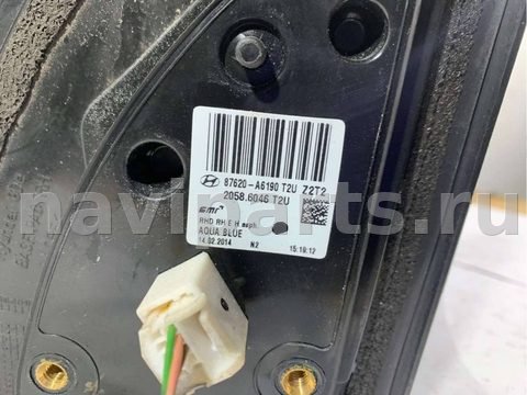 Зеркало наружное правое Hyundai i30, 2014 г., OEM 87620A6190T2U, арт. 73404451, фото 4